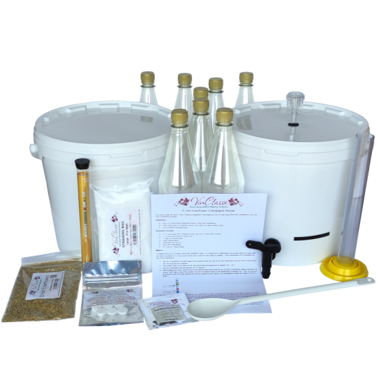 Equipment Set For Elderflower Champagne Making - For 8 Litres