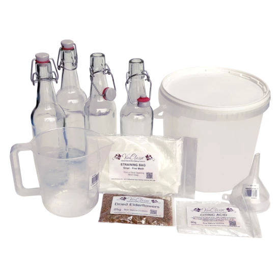 Equipment Set For Elderflower Cordial Making - 2 Litres