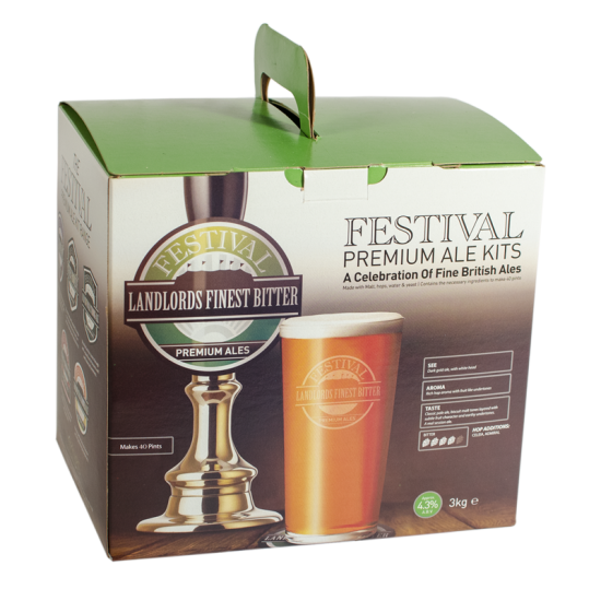 Festival Premium Ale Kit - Landlords Finest Bitter - 40 Pint - Classic Pale Session Ale