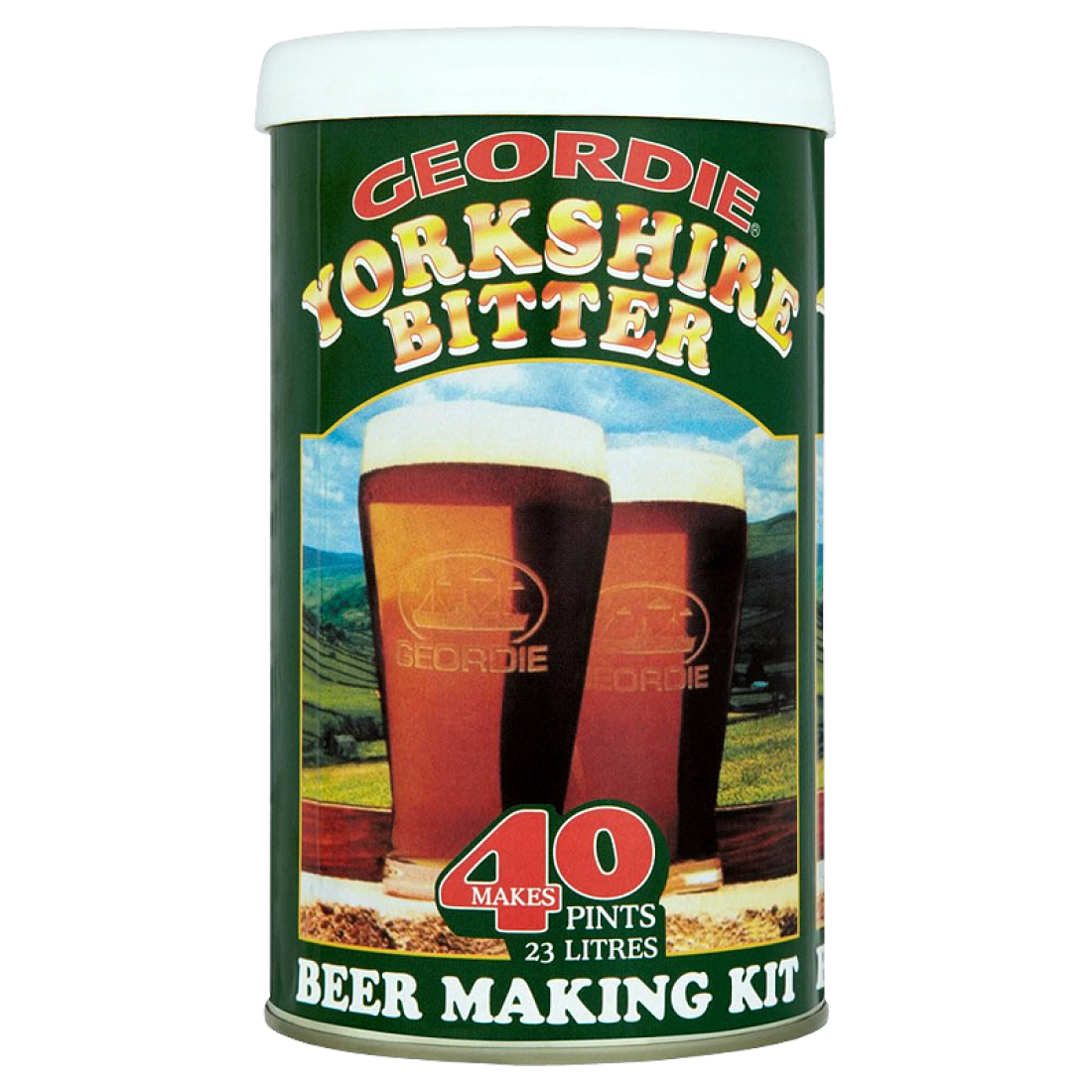 Geordie Yorkshire Bitter 1.5kg 40 Pint Single Tin Beer Kit The