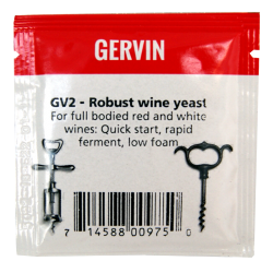 Gervin - GV2 - Robust Wine Yeast - 5g Sachet