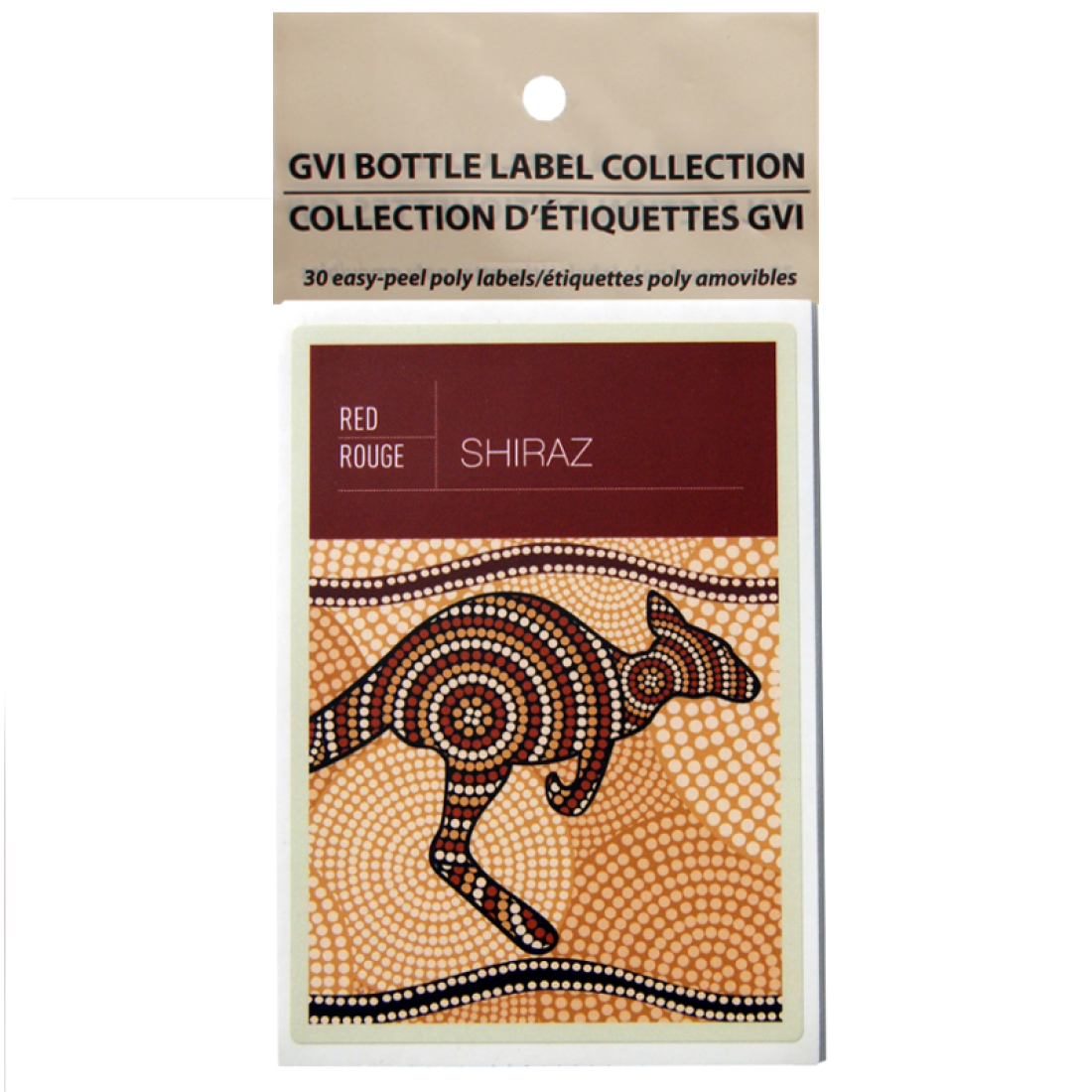 Shiraz Self Adhesive Wine Bottle Labels - Pack Of 30 - The Homebrew Centre