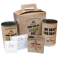 Muntons Hand Crafted Oaked Ale - 40 Pint Kit - Rich, Mellow Cask Style Ale
