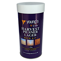 Youngs Harvest Pilsner Lager - 1.8kg - 40 Pint - Single Tin Beer Kit