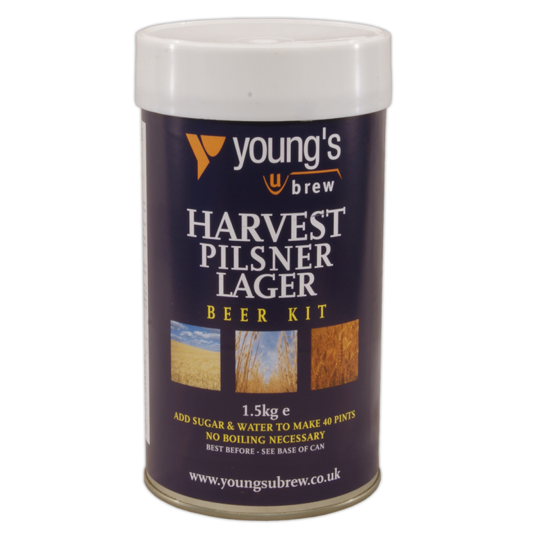 Youngs Harvest Pilsner Lager 1.8kg 40 Pint Single Tin Beer Kit