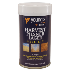 Youngs Harvest Pilsner Lager - 1.5kg - 40 Pint - Single Tin Beer Kit