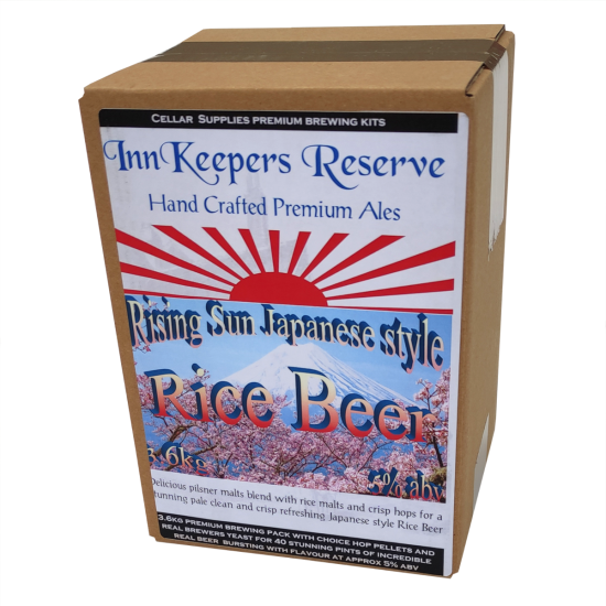 Rising Sun Japanese Style Rice Beer - 3.6kg - 40 Pint Beer Kit