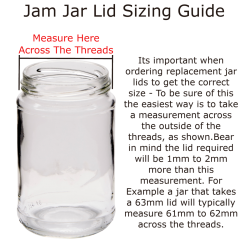 43mm Twist On Jam Jar Lids - Black - Pack Of 12