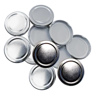 63mm Twist On Jam Jar Lids - Silver - Pack Of 12