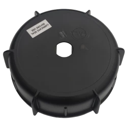 Black 4 Inch Cap For King Kegs - With Hole (No Valve)