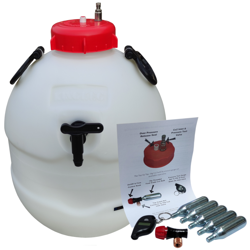 Balliihoo Top Tap King Keg Premium Barrel With Full Co2 Control System