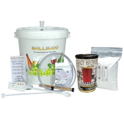 Balliihoo Basic Starter Equipment Kit - With 40 Pint Bitter & 1Kg Brewing Sugar