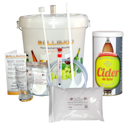 Balliihoo Basic Starter Equipment Kit - With 40 Pint Cider DeLuxe & 1Kg Brewing Sugar