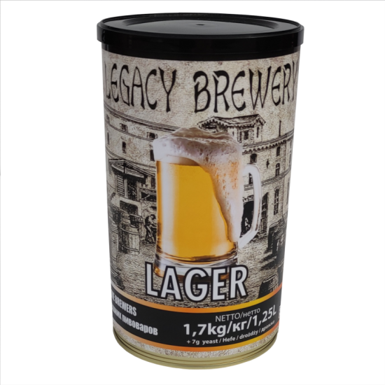 Legacy - Lager - 1.7kg Kit - 40 Pint