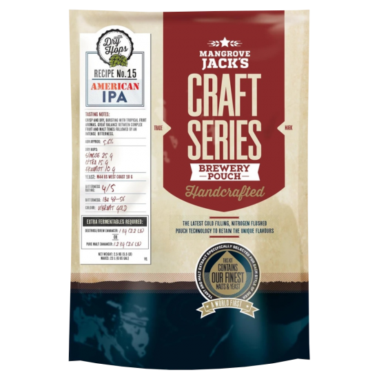 Mangrove Jacks Craft Series American IPA With Dry Hops - 23 Litre Beer Kit