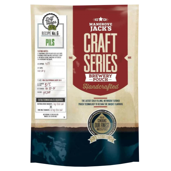 Mangrove Jacks Craft Series Pils With Dry Hops - 23 Litre Beer Kit