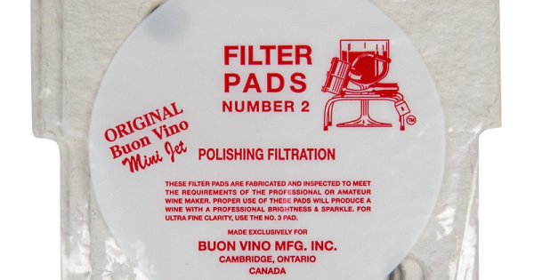 Buon Vino Mini Jet Filterpads #1 – Grobe Weinfiltration Für Sediment, 3 Stück