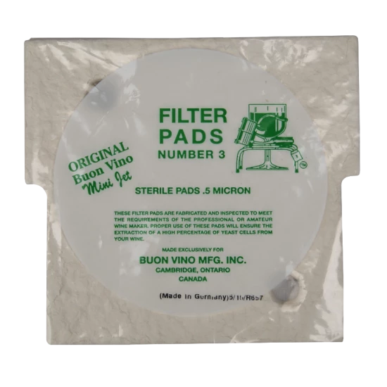 Buon Vino Mini Jet Sterile Filter Pads No 3 - Pack Of 3 