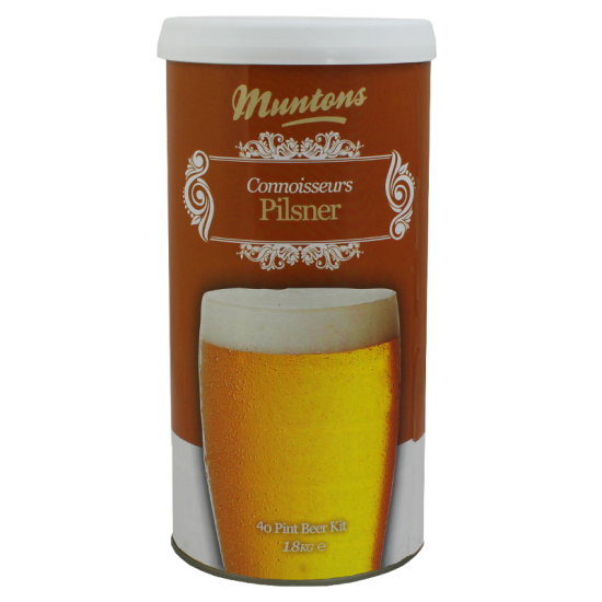Muntons Connoisseurs Pilsner - 1.8kg - 40 Pint - Single Tin Beer Kit