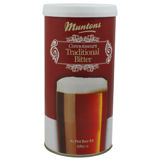 Muntons Connoisseurs Traditional Bitter - 1.8kg - 40 Pint - Single Tin Beer Kit