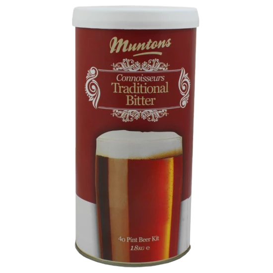 Muntons Connoisseurs Traditional Bitter - 1.8kg - 40 Pint - Single Tin Beer Kit