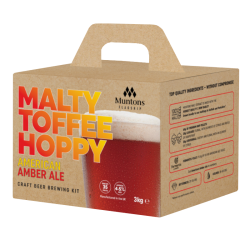 Muntons Flagship Amber Ale - 35 Pint Kit - Malty Toffee Hoppy Flavours
