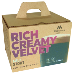 Muntons Flagship Milk Stout - 35 Pint Kit - Rich Creamy Velvet Stout