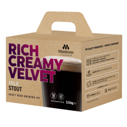 Muntons Flagship Milk Stout - 35 Pint Kit - Rich Creamy Velvet Stout