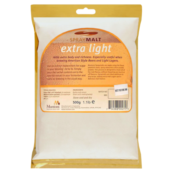 Muntons Spraymalt - Extra Light - 500g