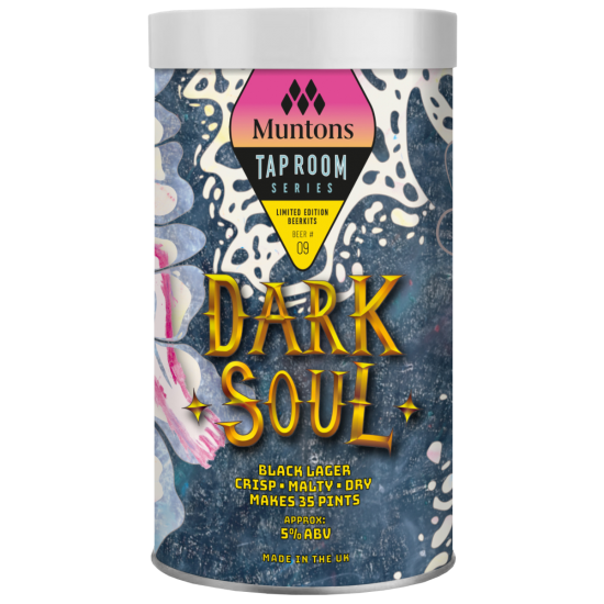 Muntons Tap Room Series Dark Soul Black Lager - 35 Pint Kit 