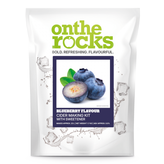 On The Rocks - Blueberry Cider With Real Fruit Flavouring - 1.7kg - 40 Pint Kit