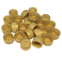 Spare Gold Screw Caps For 330ml, 500ml And 1L PET Bottles And Coopers Plastic Beer Bottles - 24 Pack