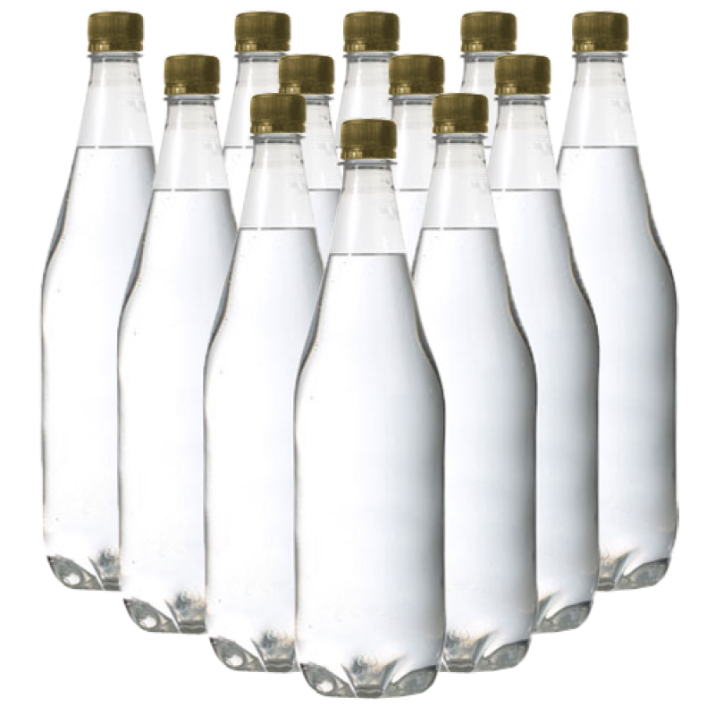 Download 24 x 1 Litre Clear PET Bottles Yellowimages Mockups