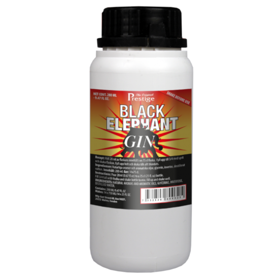 Original Prestige Bulk Spirit Flavouring Essence - Black Elephant Gin - 280ml