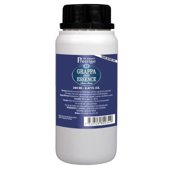 Original Prestige Bulk Spirit Flavouring Essence - Grappa - 280ml