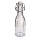 250ml Decagon (10 Sided) Clear Glass Swing Top Bottle