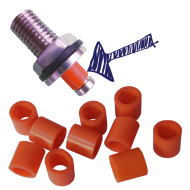 Hambleton Bard Injection (Inlet Only) Valve Rubbers - Orange - x 10