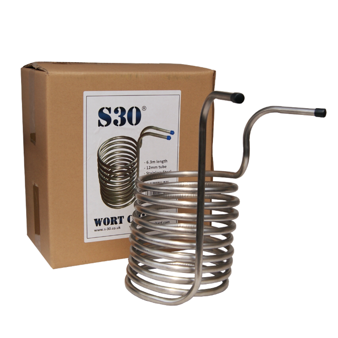 Spiral Wort Chiller S30 Stainless Steel The Homebrew Centre