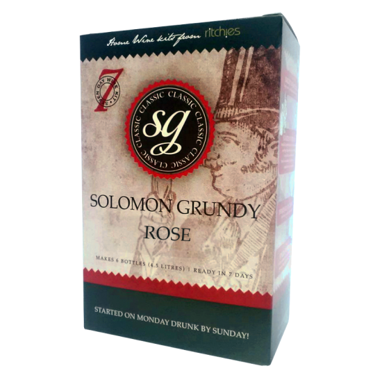 SG Wines Classic - Rose Wine Kit - 6 Bottle - Seven Day Kit (Formerly Solomon Grundy)