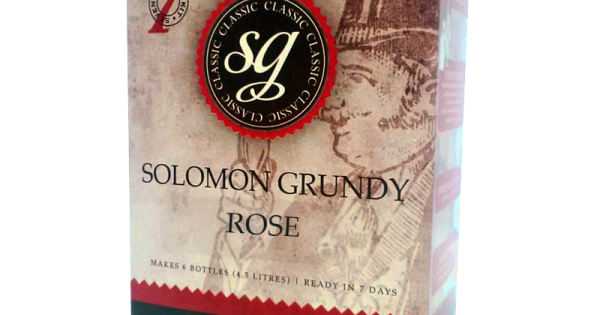 Solomon Grundy 7 day 6 bottle wine kit Rose