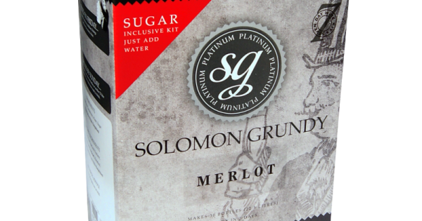 Merlot Solomon Grundy Platinum 7 Day 30 Bottle Red Wine Kit Homebrew 