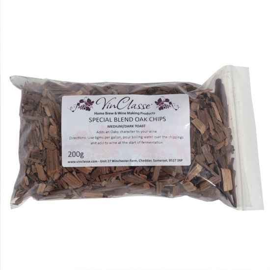 VinClasse Special Blend Oak Chips Medium To Dark Toast - Large 200g Sachet