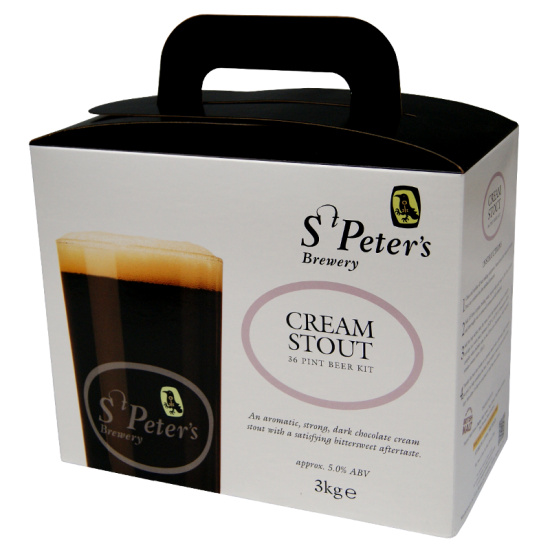 St Peters Cream Stout - 36 Pint Beer Kit - Rich, Dark, Aromatic Ale
