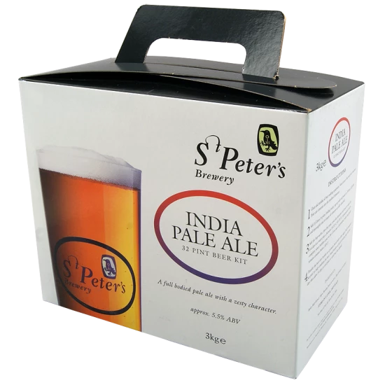 St Peters India Pale Ale - 32 Pint Beer Kit - Full Bodied, Strong Golden Ale