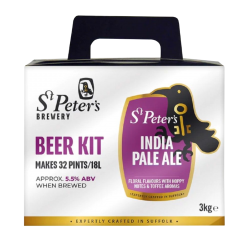 St Peters India Pale Ale - 32 Pint Beer Kit - Full Bodied, Strong Golden Ale