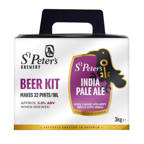 St Peters India Pale Ale - 32 Pint Beer Kit - Full Bodied, Strong Golden Ale