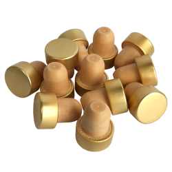 Super T Gold Push Fit Bottle Stoppers - Pack Of 12