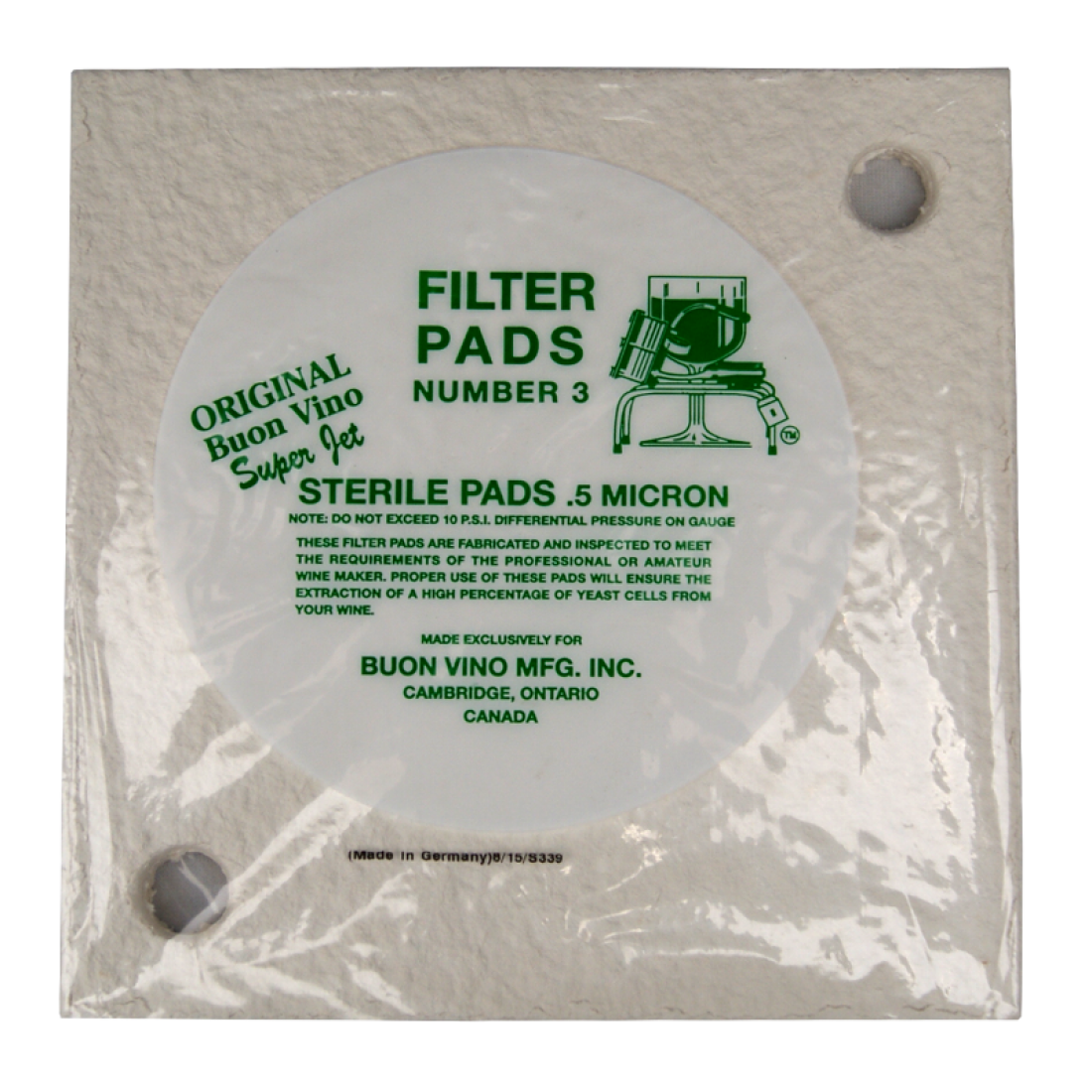 Buon Vino Super Jet Sterile Filter Pads No 3 Pack Of 3 The Homebrew