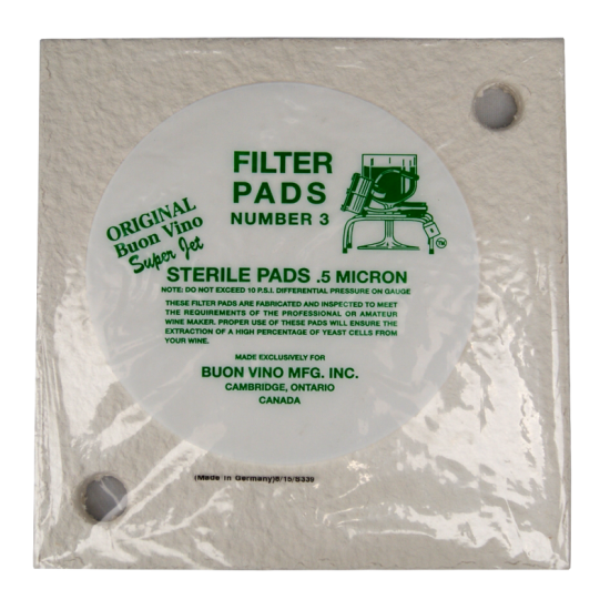 Buon Vino Super Jet Sterile Filter Pads No 3 - Pack Of 3