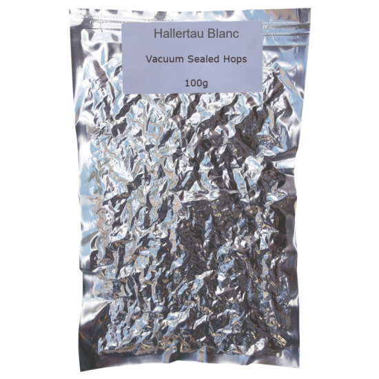 Hallertau Blanc Whole Leaf Hops - Vacuum Packed - 100g